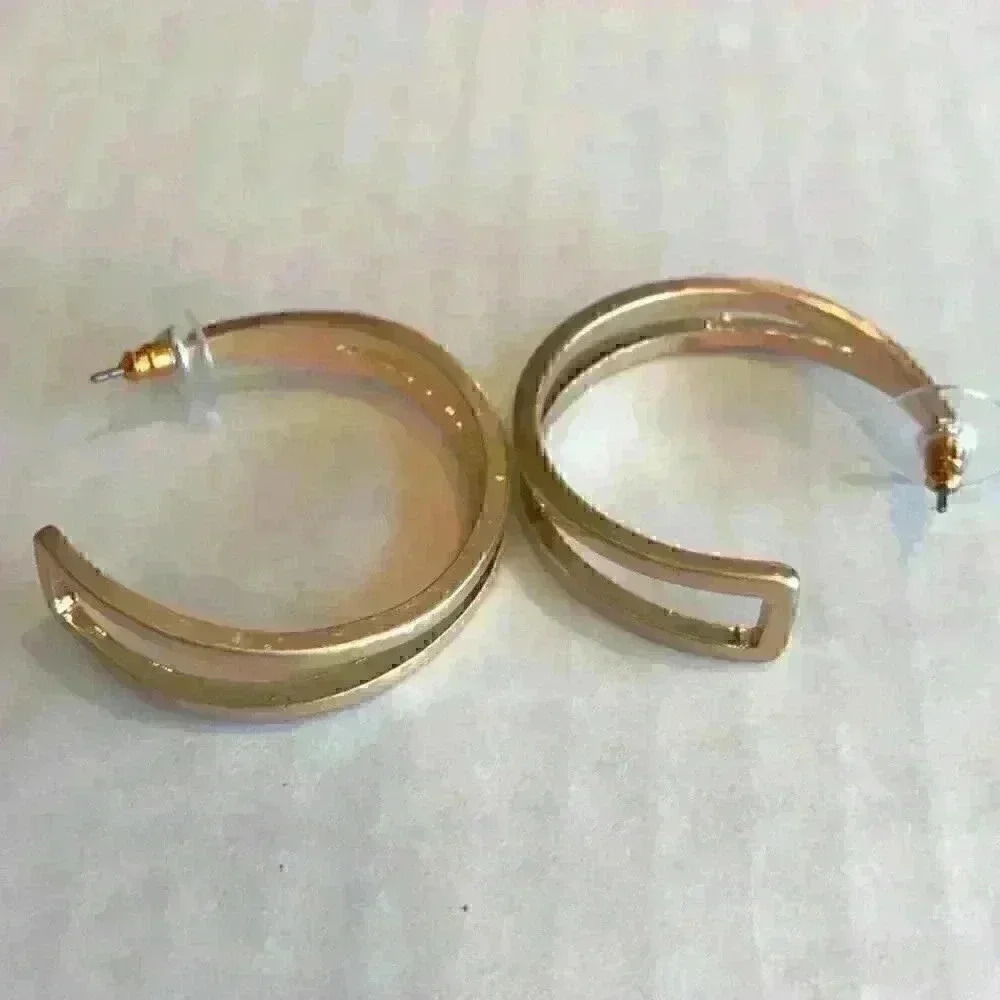 Vera Wang brand new hoop earrings